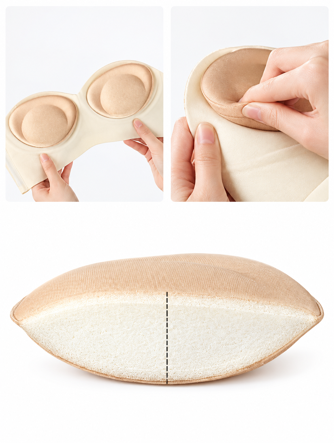 2pcs Invisible Push-Up Bra Pads