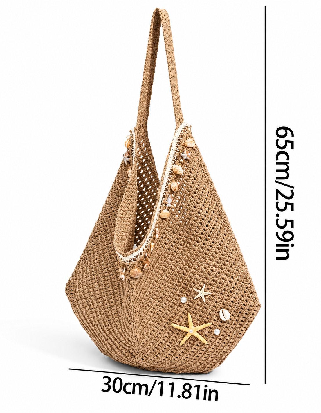 ROMWE Khaki Women Shoulder Tote Bag