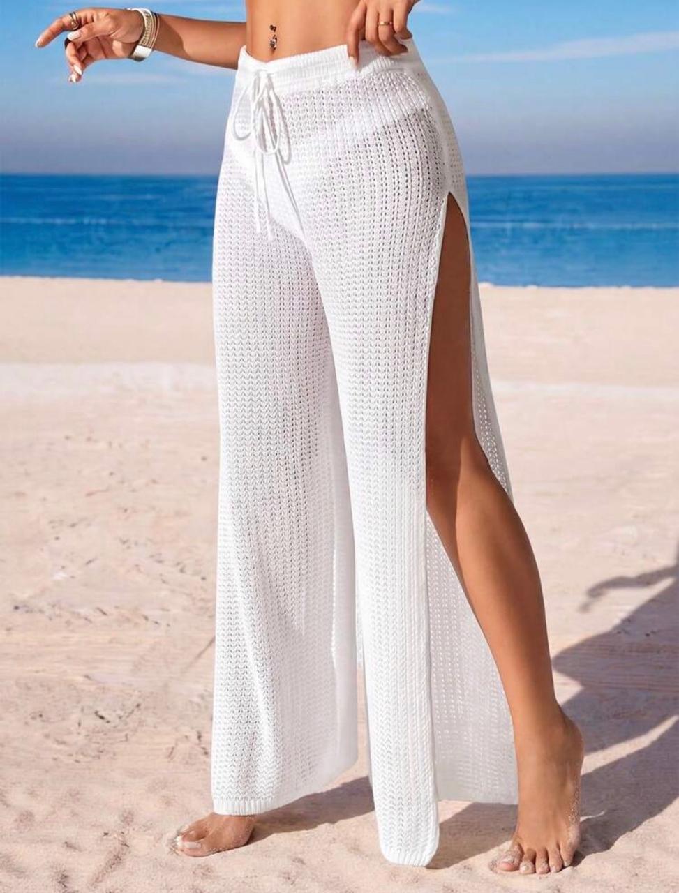 Swim Vcay SlitvSheer Pants