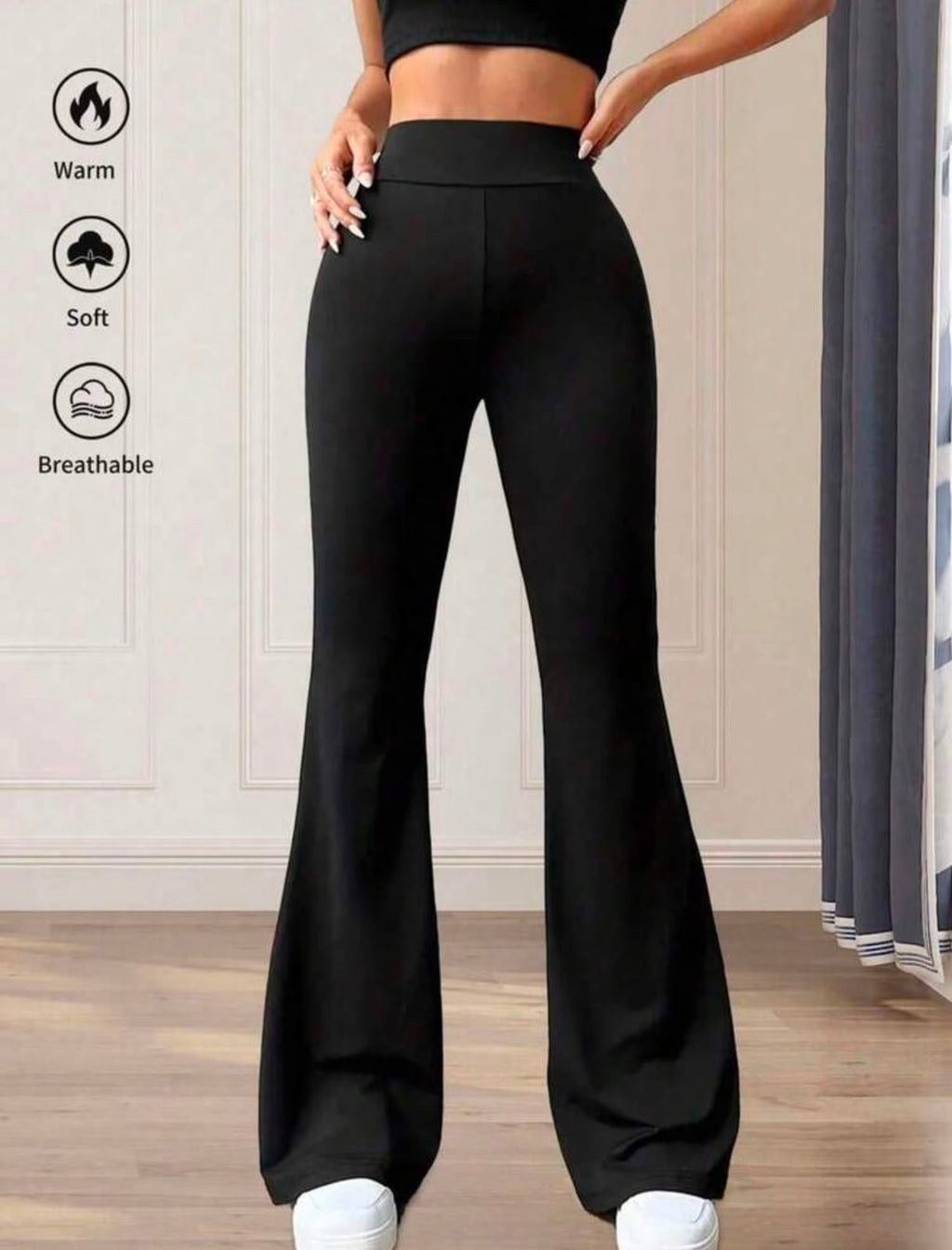 Petite Casual Flare Pants